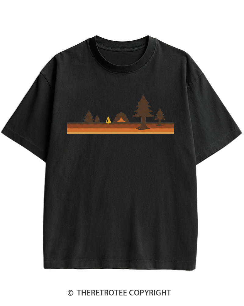 TheRetroTee Camper 1980s Heavy Cotton T-Shirt