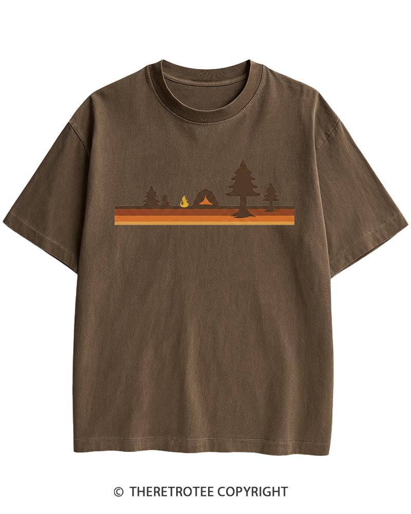 TheRetroTee Camper 1980s Heavy Cotton T-Shirt