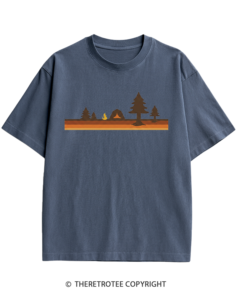 TheRetroTee Camper 1980s Heavy Cotton T-Shirt