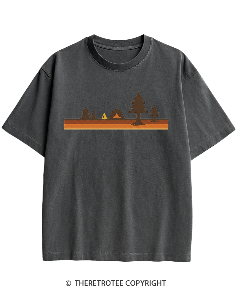 TheRetroTee Camper 1980s Heavy Cotton T-Shirt
