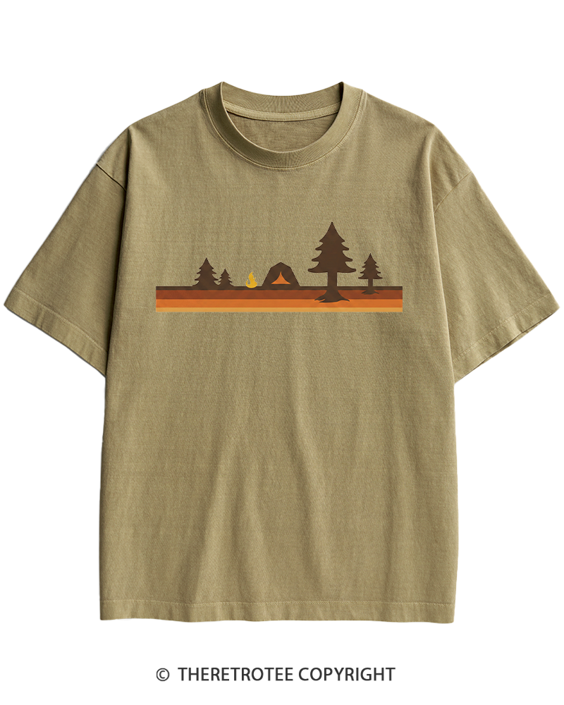 TheRetroTee Camper 1980s Heavy Cotton T-Shirt