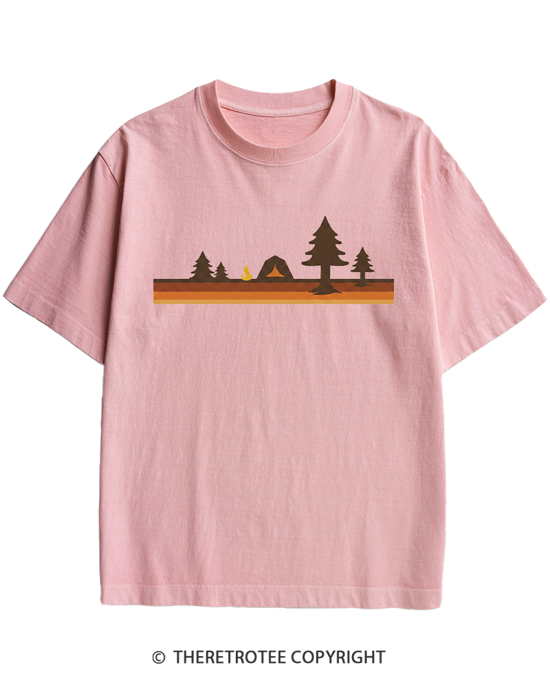 TheRetroTee Camper 1980s Heavy Cotton T-Shirt