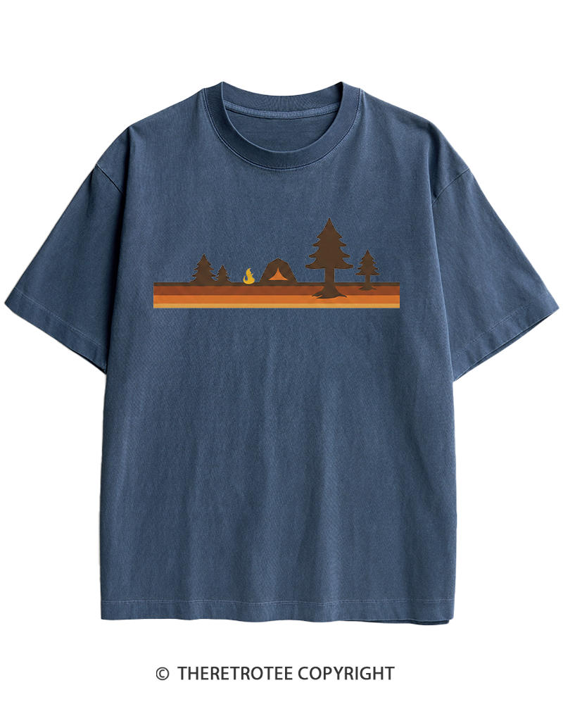 TheRetroTee Camper 1980s Heavy Cotton T-Shirt
