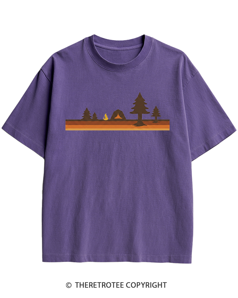 TheRetroTee Camper 1980s Heavy Cotton T-Shirt