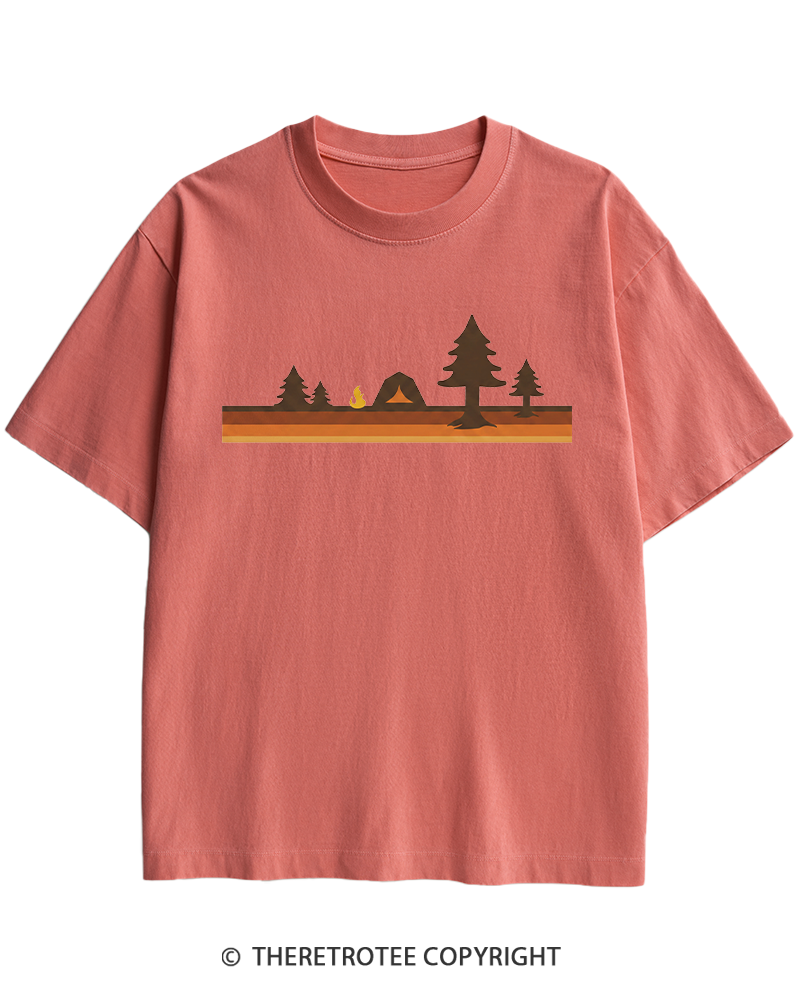 TheRetroTee Camper 1980s Heavy Cotton T-Shirt