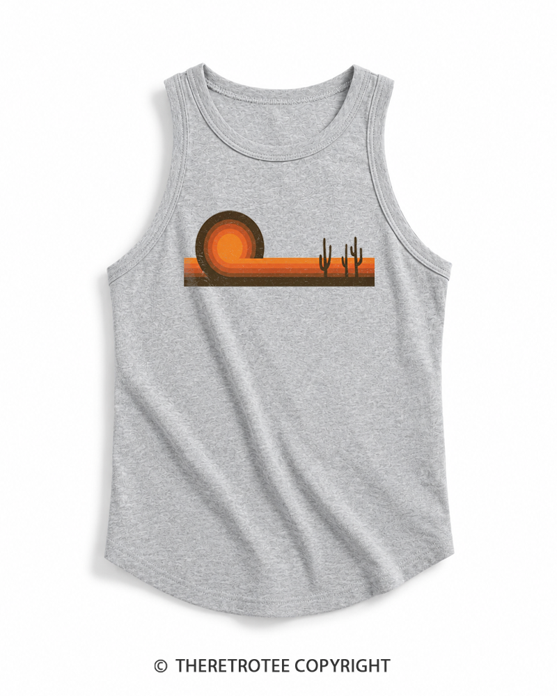 TheRetroTee Desert Horizons 1970s Tank Top