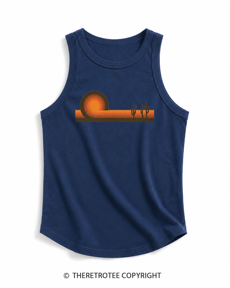 TheRetroTee Desert Horizons 1970s Tank Top