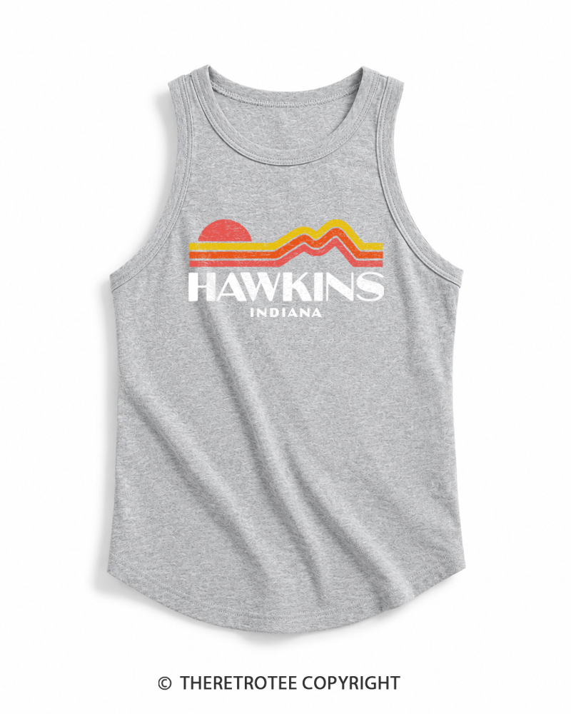 TheRetroTee Retro Hawkins Indiana 1980s Tank Top