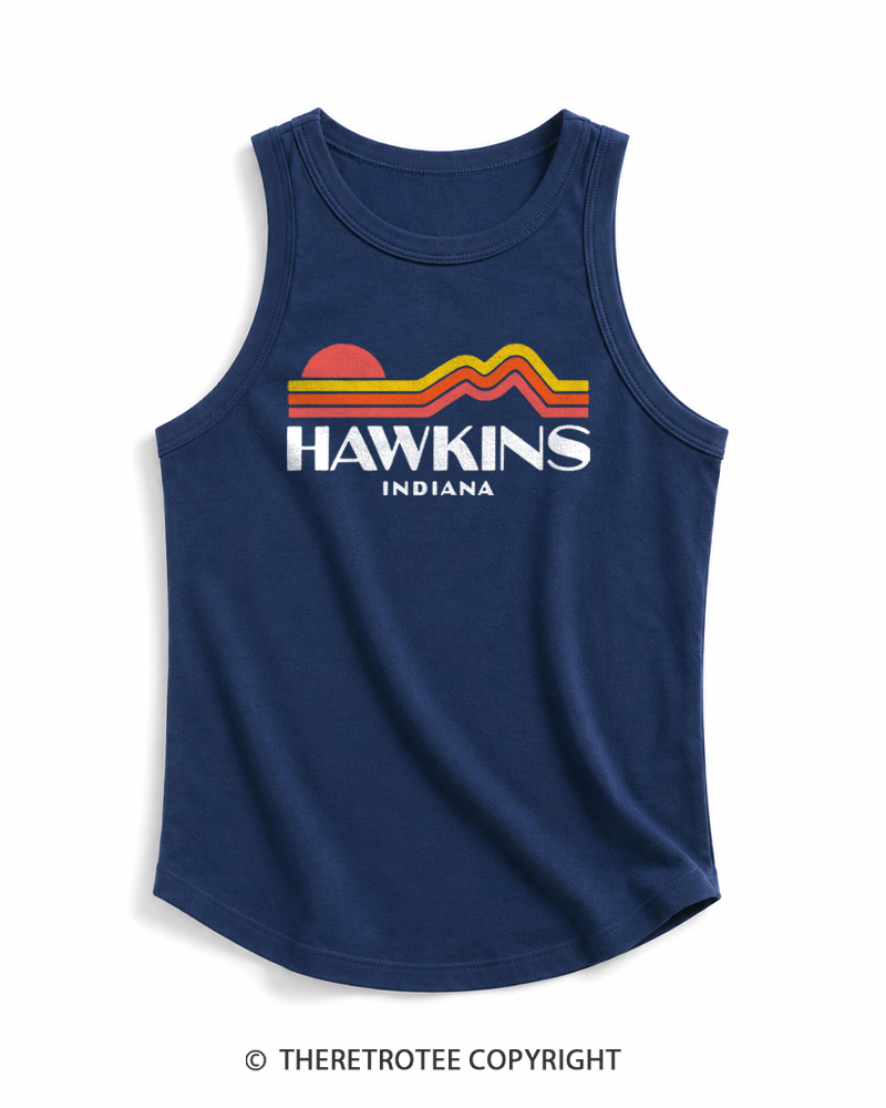TheRetroTee Retro Hawkins Indiana 1980s Tank Top