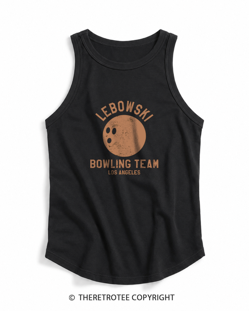 TheRetroTee Lebowski Bowling Team Los Angeles 1980s Tank Top
