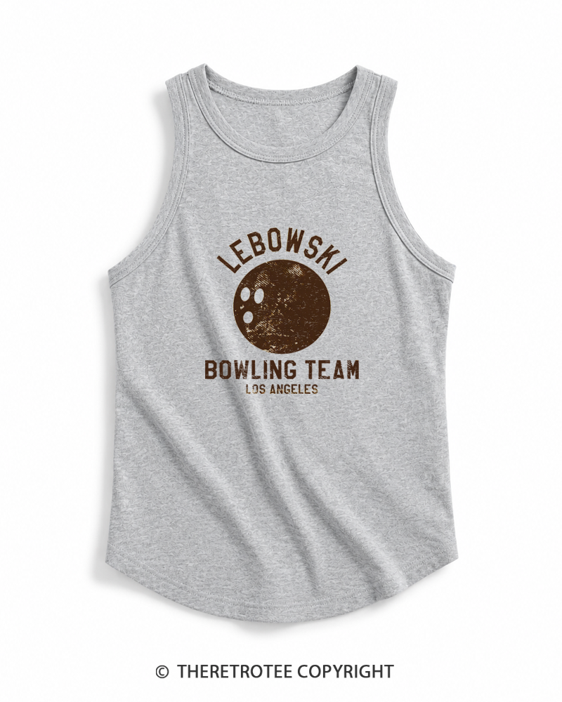 TheRetroTee Lebowski Bowling Team Los Angeles 1980s Tank Top