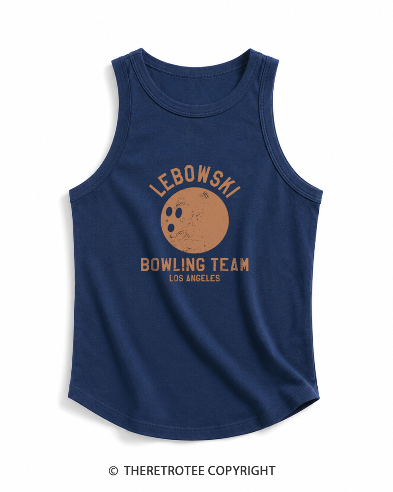 TheRetroTee Lebowski Bowling Team Los Angeles 1980s Tank Top