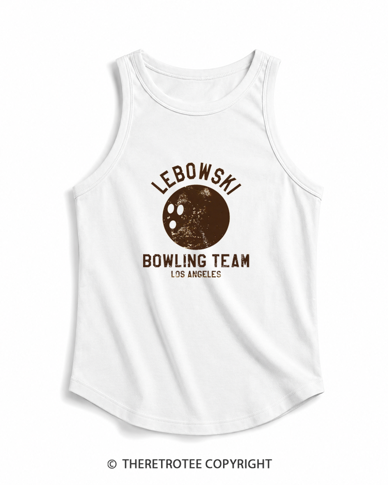 TheRetroTee Lebowski Bowling Team Los Angeles 1980s Tank Top
