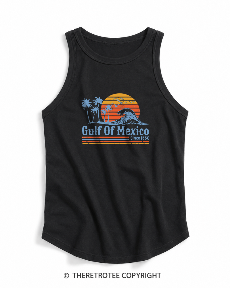 TheRetroTee Gulf Of Mexico 1970s Tank Top