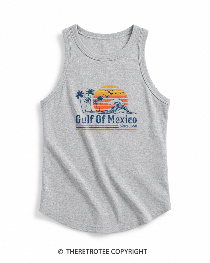 TheRetroTee Gulf Of Mexico 1970s Tank Top
