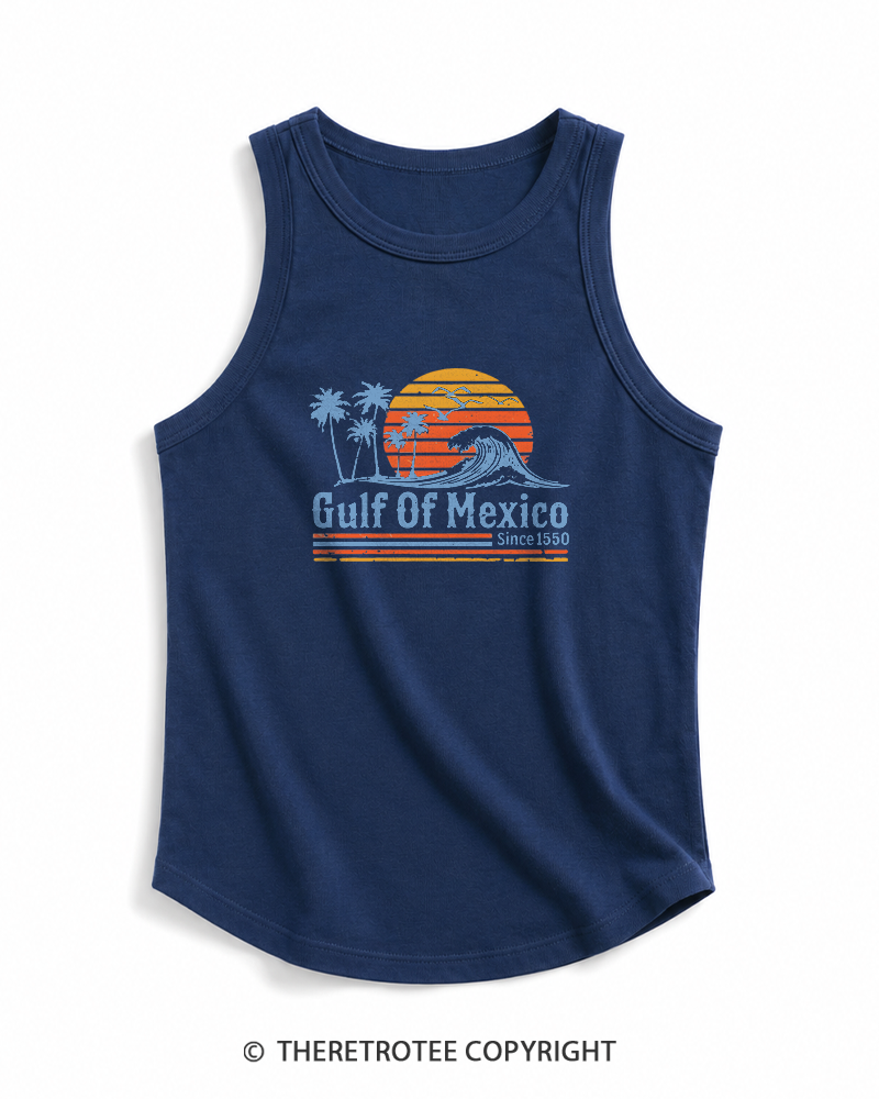 TheRetroTee Gulf Of Mexico 1970s Tank Top