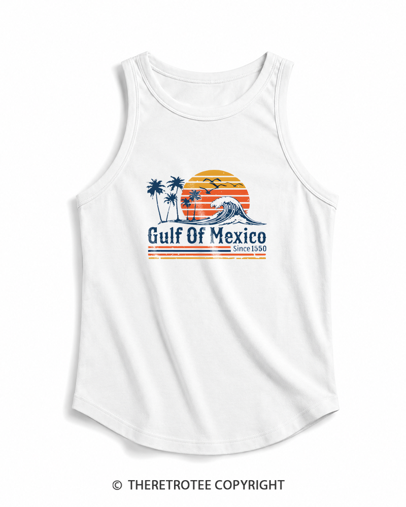 TheRetroTee Gulf Of Mexico 1970s Tank Top