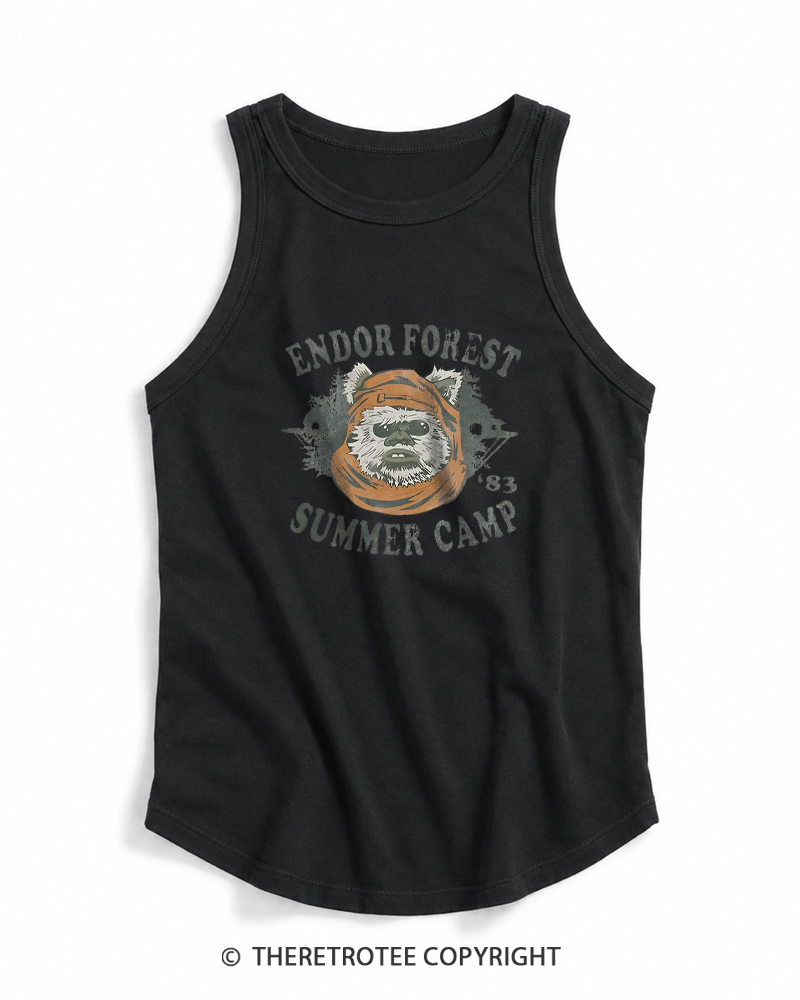 TheRetroTee Endor Forest Summer Camp 1980s Tank Top