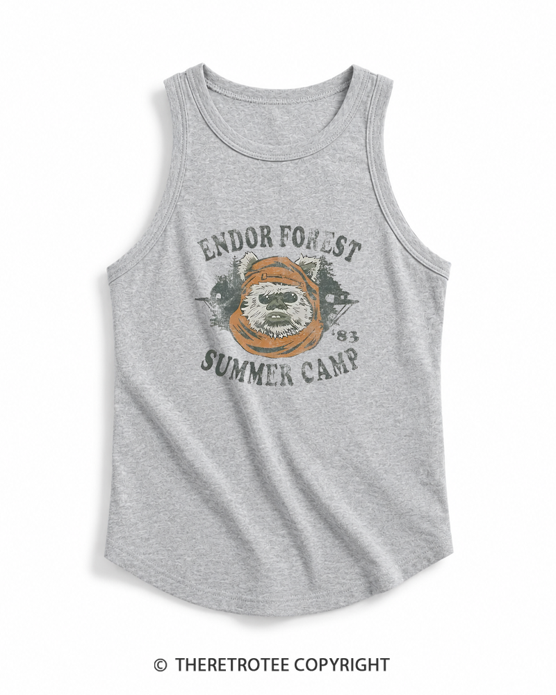 TheRetroTee Endor Forest Summer Camp 1980s Tank Top