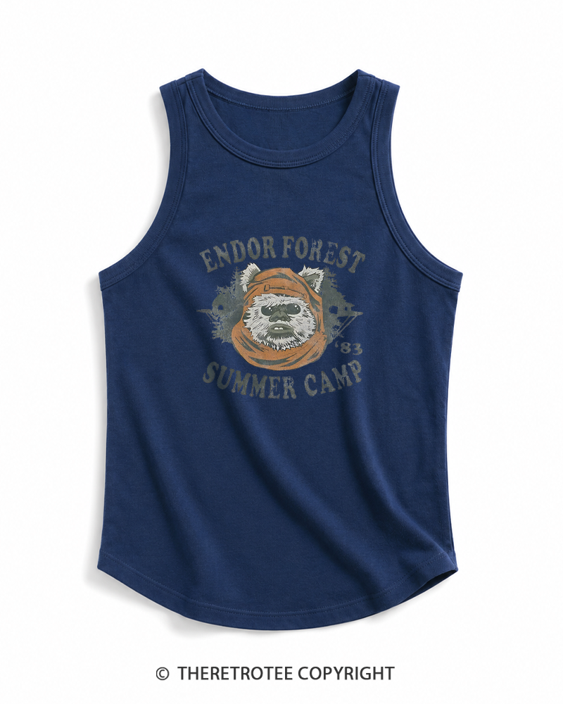 TheRetroTee Endor Forest Summer Camp 1980s Tank Top