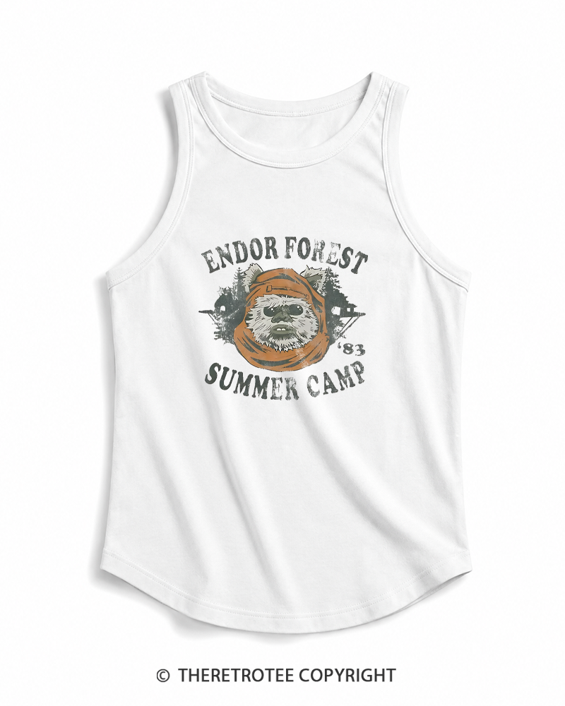TheRetroTee Endor Forest Summer Camp 1980s Tank Top