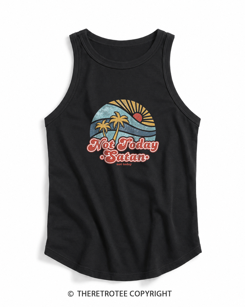 TheRetroTee Not Today Satan Tank Top