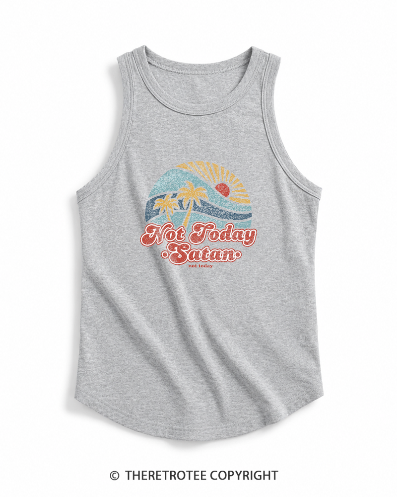 TheRetroTee Not Today Satan Tank Top