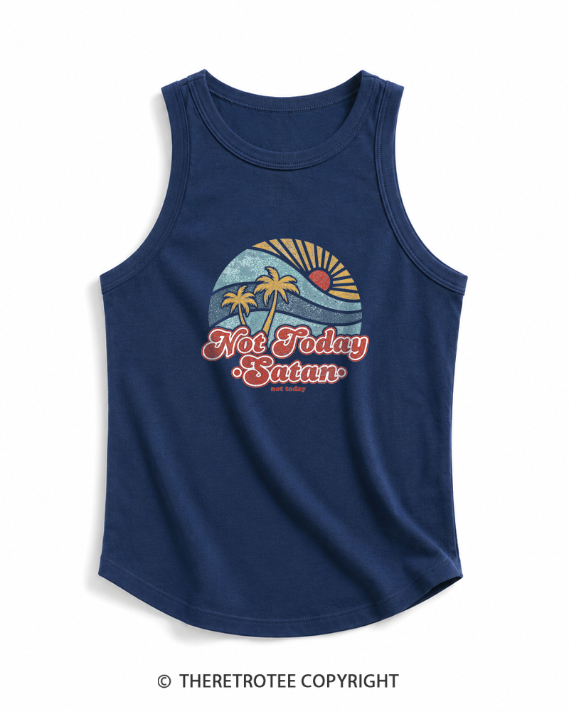 TheRetroTee Not Today Satan Tank Top