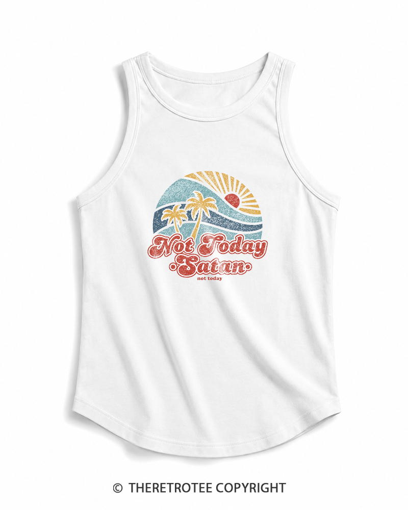 TheRetroTee Not Today Satan Tank Top