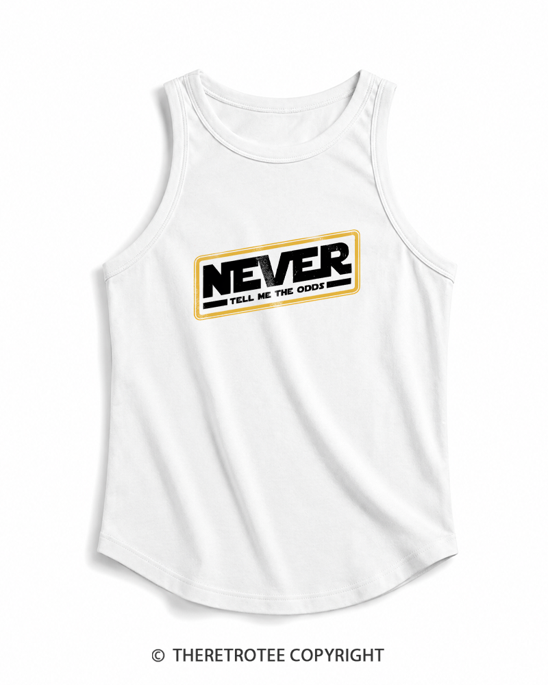 TheRetroTee Never Tell Me The Odds 1980s Tank Top
