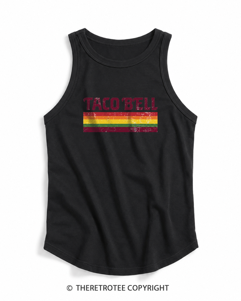 TheRetroTee Vintage Taco Paper Tank Top