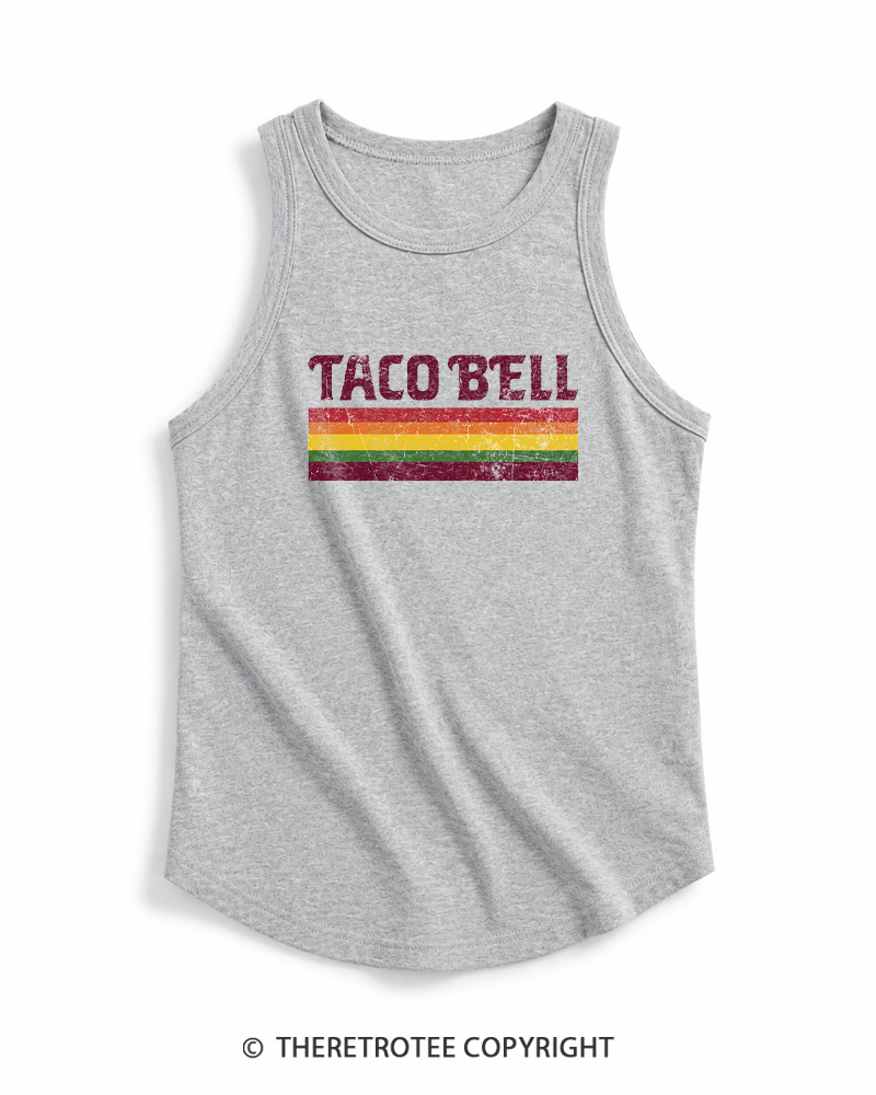 TheRetroTee Vintage Taco Paper Tank Top