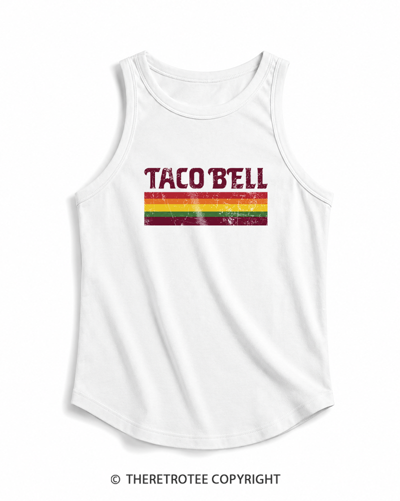 TheRetroTee Vintage Taco Paper Tank Top