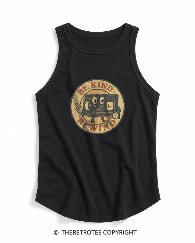 TheRetroTee Be Kind Rewind 1980s Tank Top