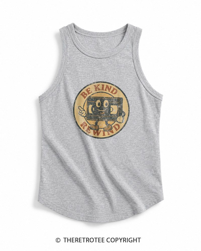 TheRetroTee Be Kind Rewind 1980s Tank Top