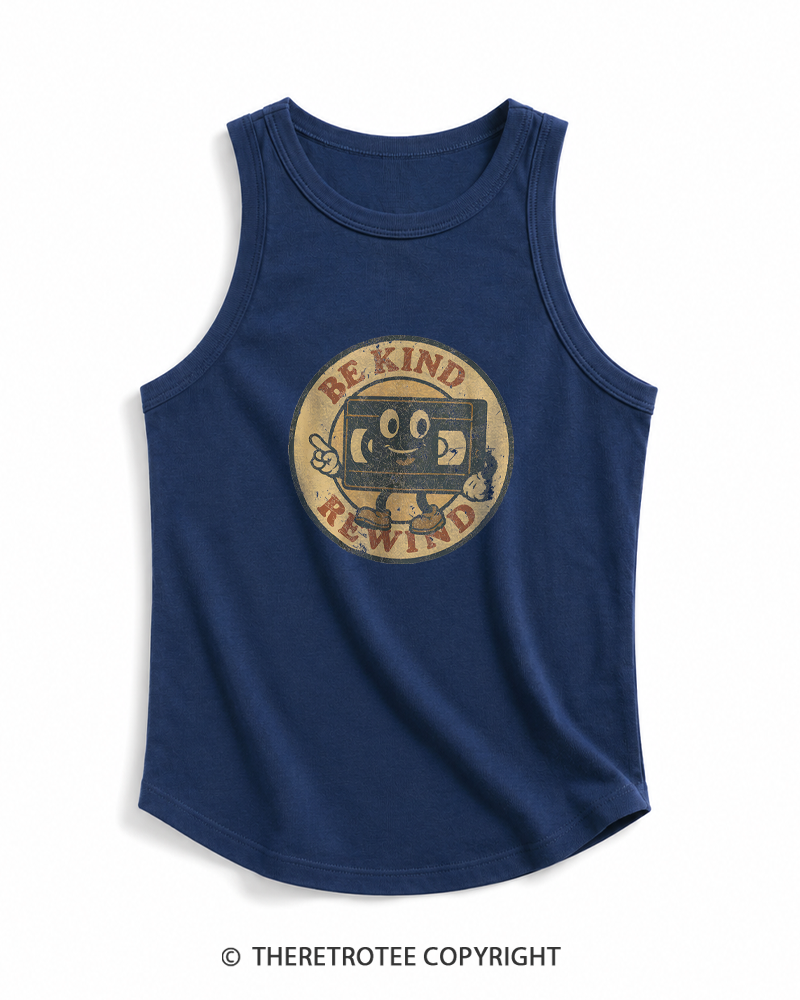 TheRetroTee Be Kind Rewind 1980s Tank Top