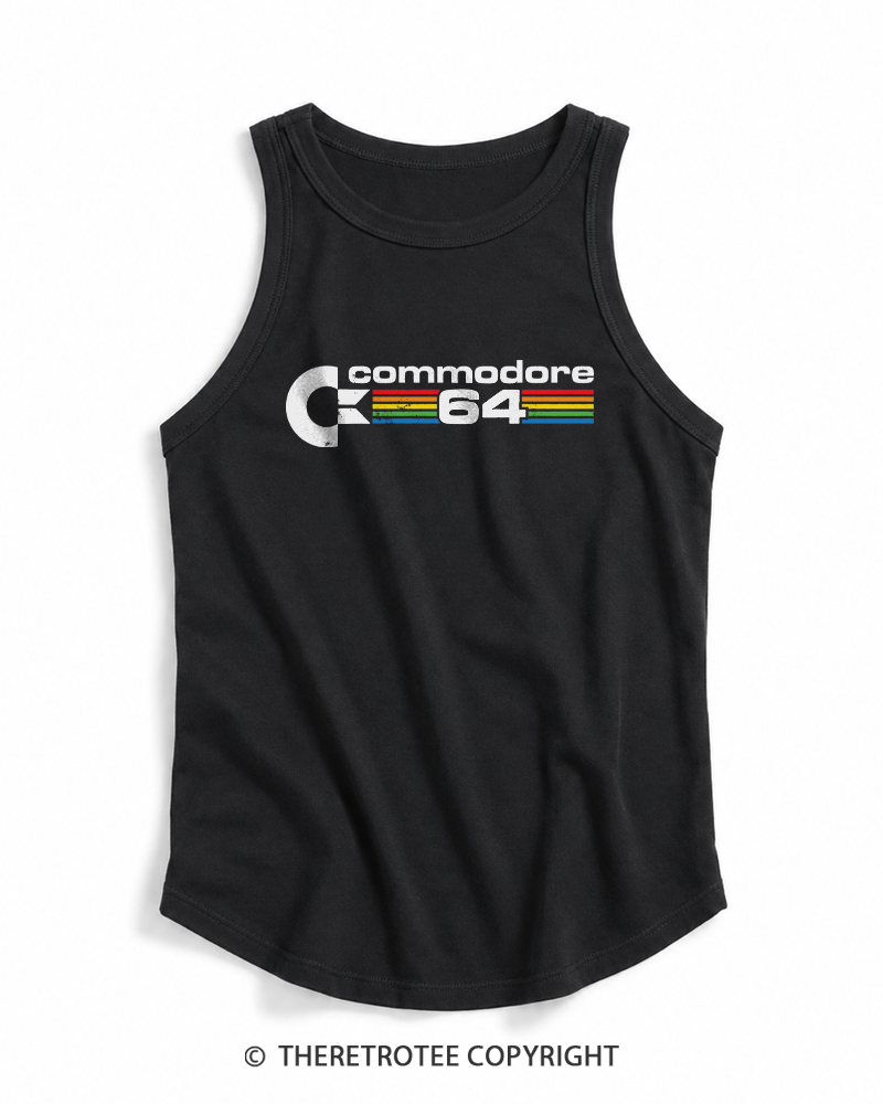 TheRetroTee Commodore 64 1980s Tank Top
