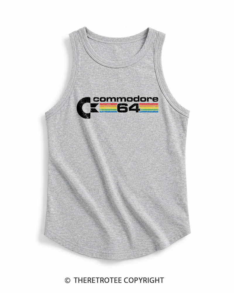 TheRetroTee Commodore 64 1980s Tank Top