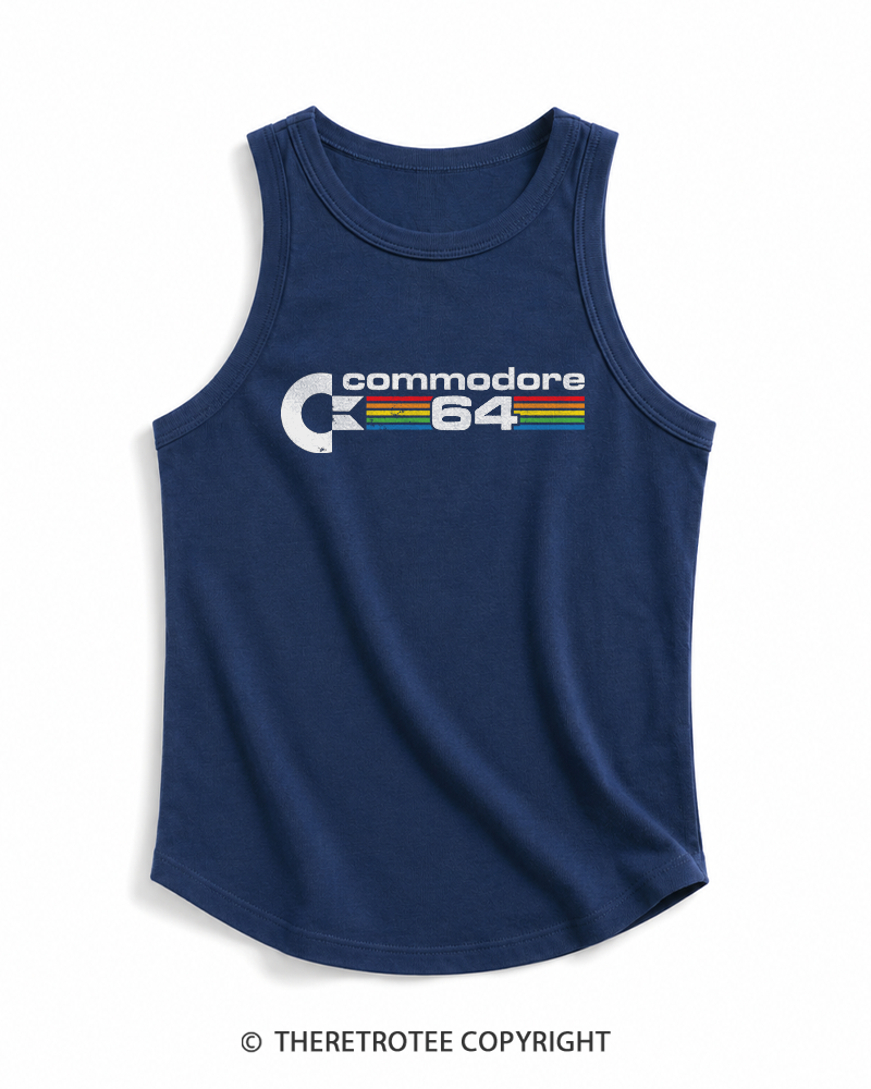 TheRetroTee Commodore 64 1980s Tank Top
