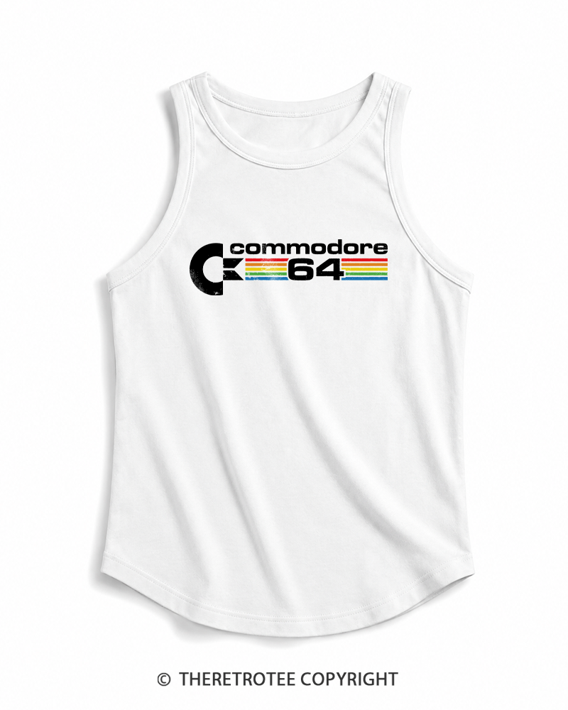 TheRetroTee Commodore 64 1980s Tank Top