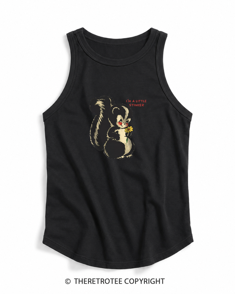 TheRetroTee Im a Little Stinker 1950s Tank Top