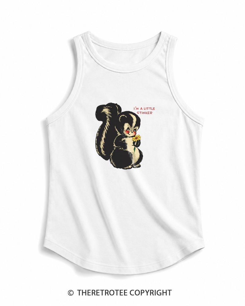 TheRetroTee Im a Little Stinker 1950s Tank Top