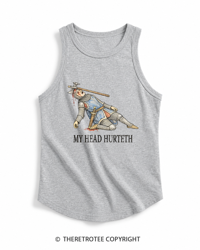 TheRetroTee My Head Hurteth Tank Top
