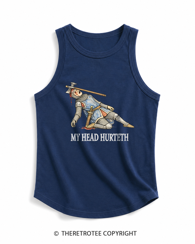 TheRetroTee My Head Hurteth Tank Top