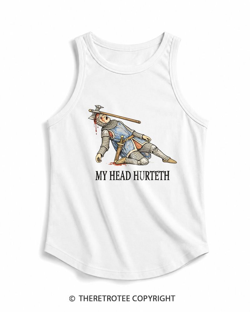 TheRetroTee My Head Hurteth Tank Top