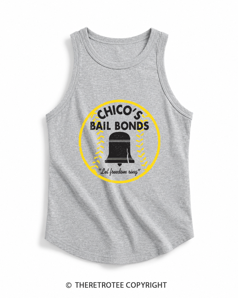 TheRetroTee Chico's Bail Bonds 1970s Tank Top
