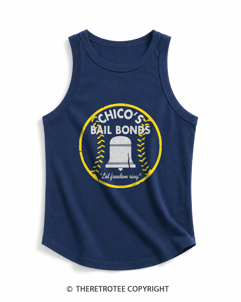 TheRetroTee Chico's Bail Bonds 1970s Tank Top