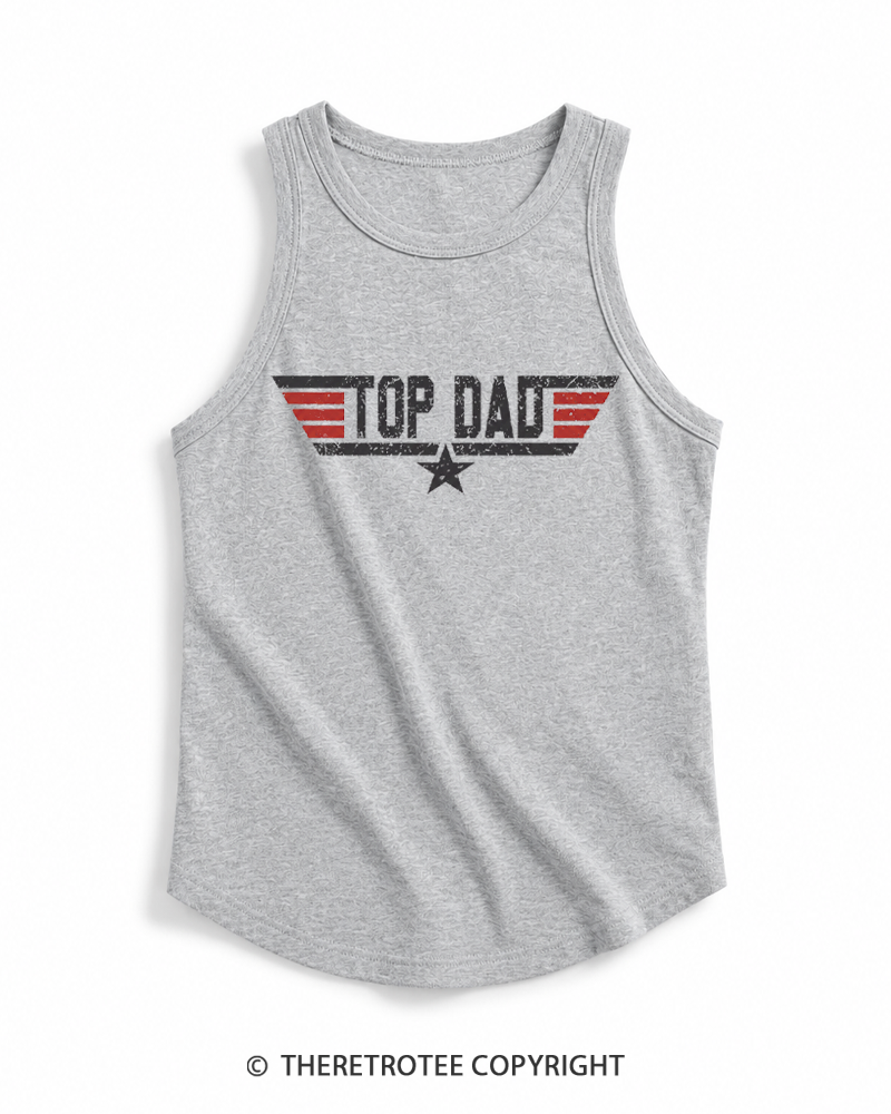 TheRetroTee Top Dad 1980s Tank Top