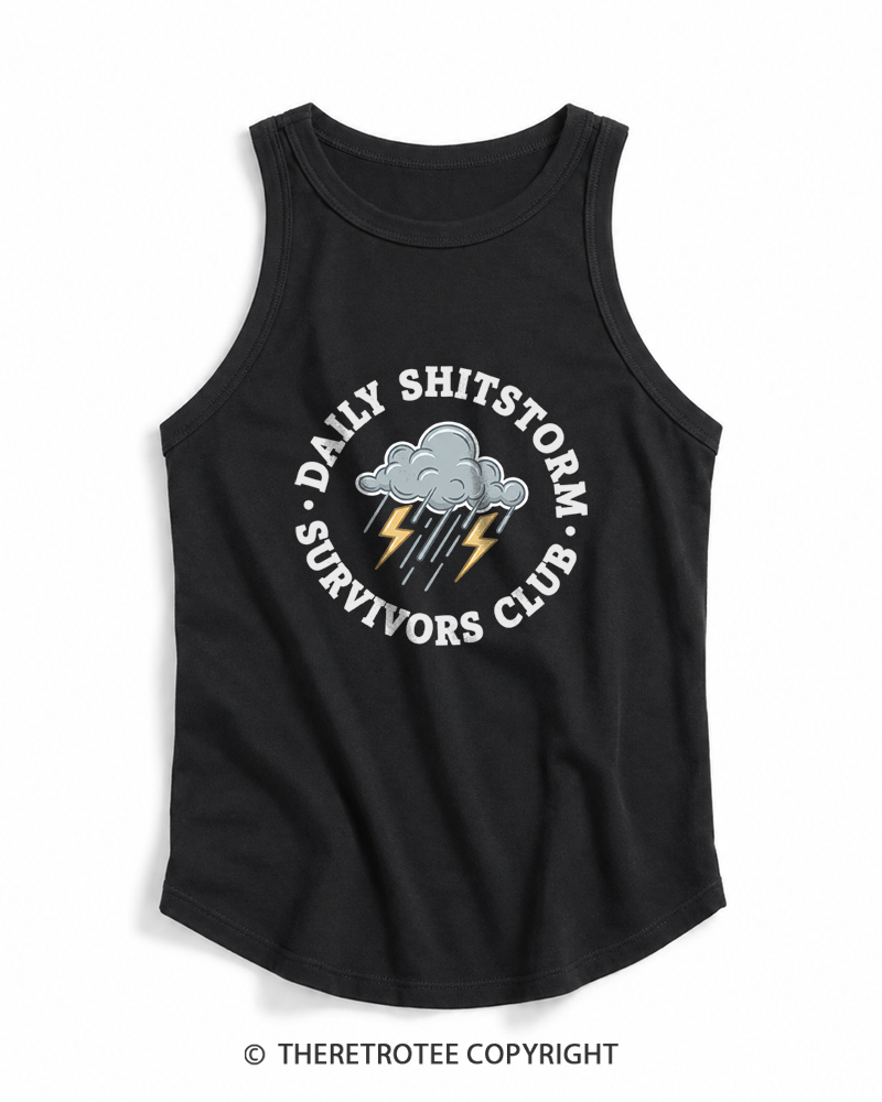 TheRetroTee Daily Shitstorm Survivors Club 1990s Tank Top