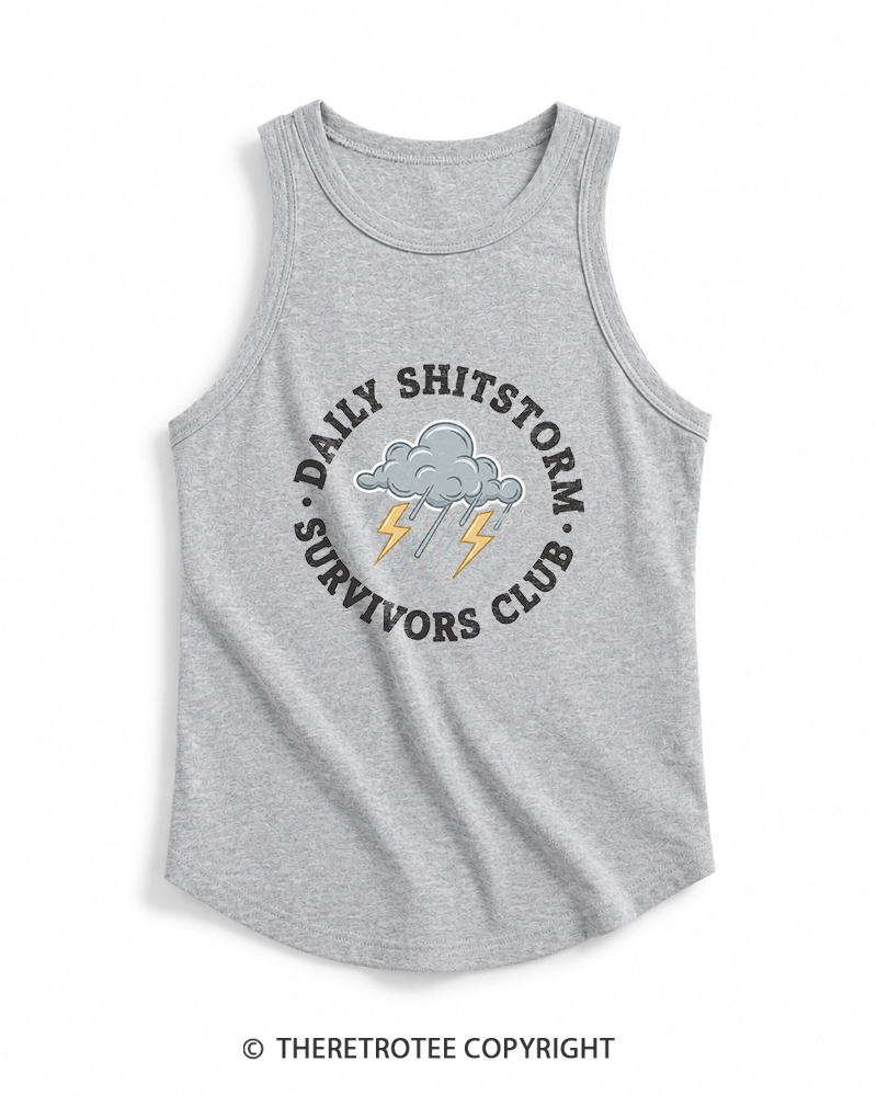 TheRetroTee Daily Shitstorm Survivors Club 1990s Tank Top